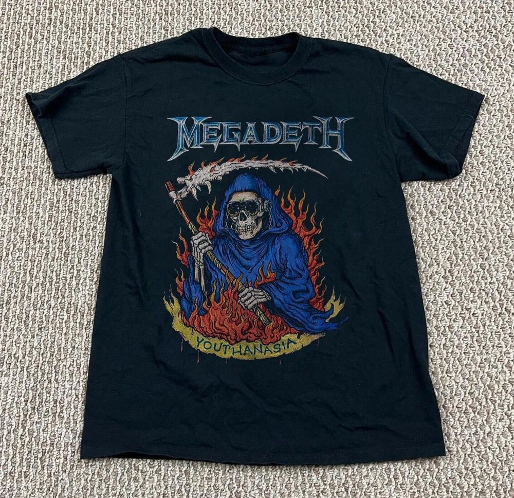 Редкая черная унисекс футболка Megadeth Youthanasia с изображением Жнеца, размеры S-5XL XXXXL