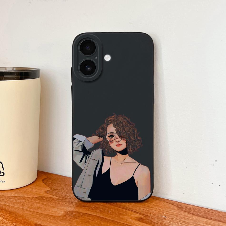 For iPhone 17 Pro Max / iPhone Air Phone Case Lovely Cartoon Liquid Silicone Full Coverage Anti Drop Bumper For iPhone17 Fundas