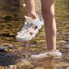 Anta Kids Synthetic Leather Fabric Trendy Comfortable Versatile Outdoor Beach Shoes Kids Sandals White Purple A322426906-5