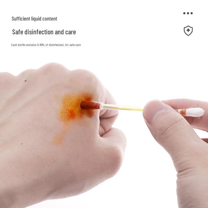 Ferrolan Iodine Povidone Disinfectant Cotton Swabs, Individually Packaged for Household Emergencies