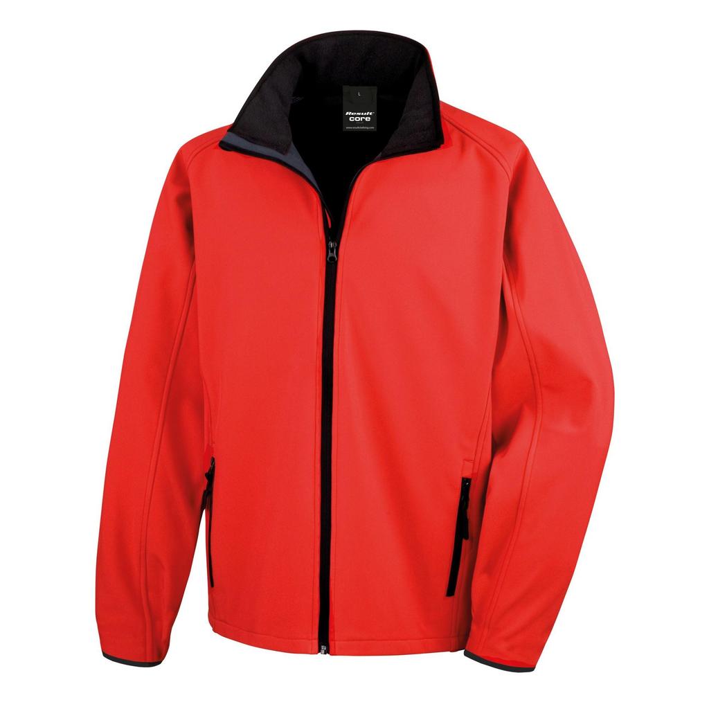 Result Core Mens Printable Soft Shell Jacket