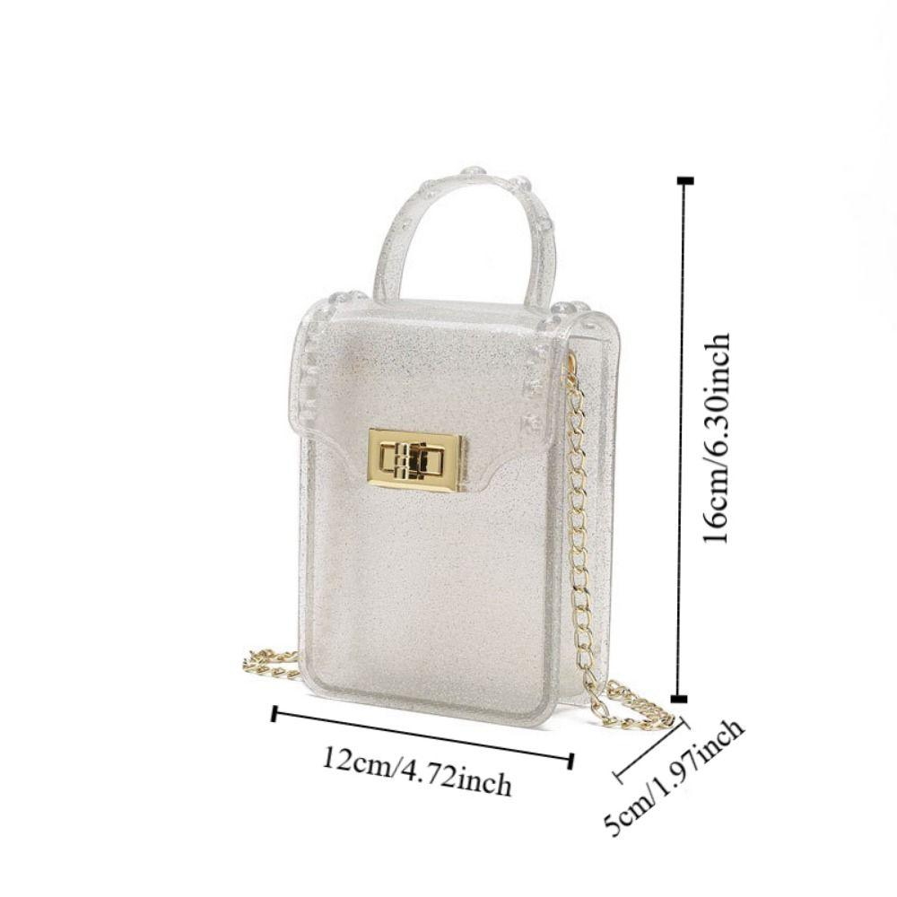 Candy Color Shoulder Bag Fashion Handbags Messenger Bag Jelly Bag  Children