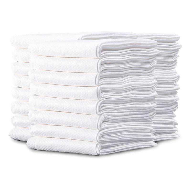 Thickened Pure Cotton Disposable Bath Towels - Large, Quick Dry & Ultra Absorbent for Home, Hotel & Salon Use 30×60