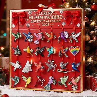 Calendário do Advento de Natal 2026 Decoração Acrílica Estilo Completo