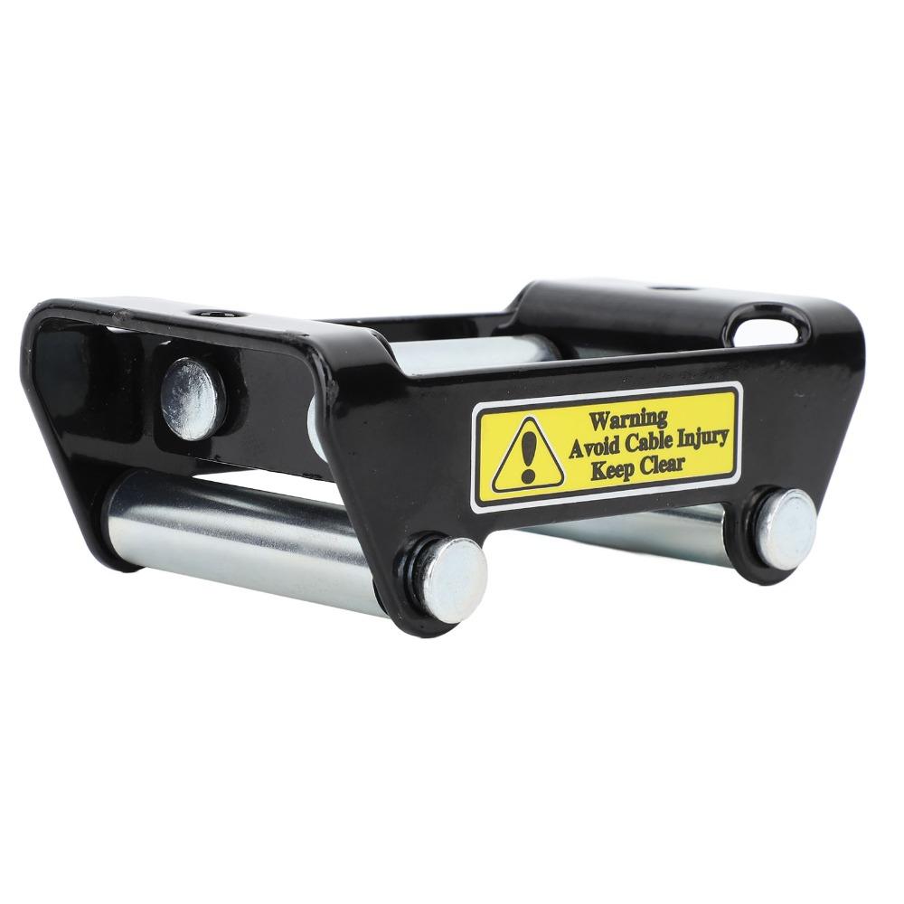 2000LB Load Capacity Winch Roller Fairlead 4.96 Inch Bolt Centers Winch Cable Guide For ATV Winch