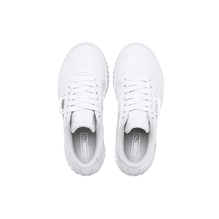 Puma Cali Lightweight Durable Wrap Low-Top Sneakers Women Sneakers White 370139-01
