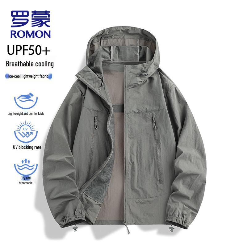 ROMON Men's Lightweight Ice Silk UV Protection Outdoor Sun Jacket
