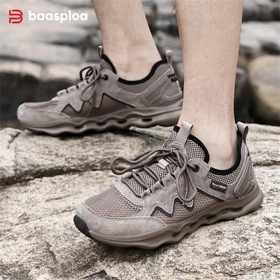 Men's Casual Shoes Large Mesh Surface Breathable High Quality Non-Slip Rebound Sole Men's Outdoor Hiking Shoes
