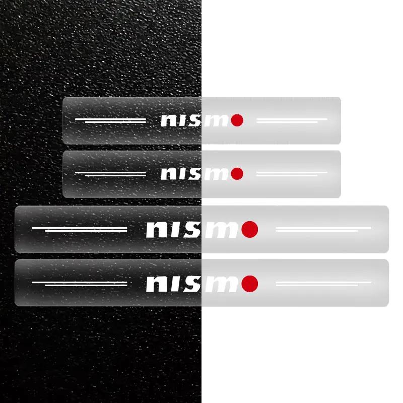 Car Stickers Auto Threshold Protection Sticker Car Accessories For Nissan Nismo Almera Tiida Juke Teana Qashqai 350Z 370Z GTR