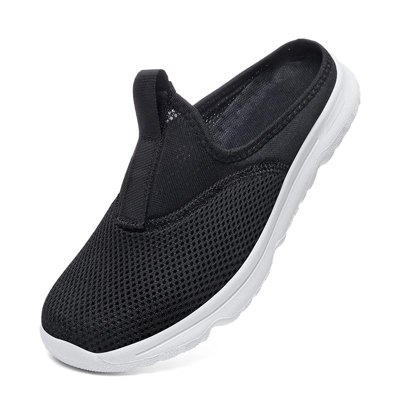 Fashion Men Slippers Summer Breathable Home Indoor Slippers Men Thick Bottom Slides Fashion Couple Walking Shoes Plus Size 36-48