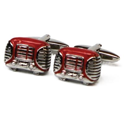 Gdesign Retro Radio Button Cufflinks (Red)