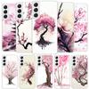 Cherry Blossom Tree Cover Phone Case For Samsung Galaxy S26 S25 Edge S24 Ultra S23 S22 Plus S21 S20 FE Soft Fundas Shell Galaxy
