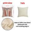 Easter Cartoon Bunny Pillow Linen Letter Print Combination Square Pillowcase Living Room Holiday Decorative Cushion