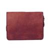 9"Women Genuine Vintage Brown Leather Messenger Shoulder Laptop Bag Briefcase