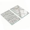 Glass Kitchen Serving Boards with Graphics White Brick Wall 2x30x52 Cm