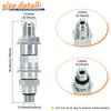 Fuel Check Valve Regulator 23535129 For Detroit Diesel Series 60 14.0L Engine M14x1.5 Male X 5/8-18 Pipe