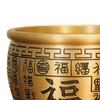 Brass Feng Shui Bowl Sculpture Bai Fu Ornament Treasure Basin for Housewarming Gift
