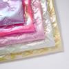 20/50/100cm*140cm 2mm PU Leather Quilting Fabric Ultrasonic Butterfly Embossing Cotton Lining Fabric for DIY Sewing Luggage Bags