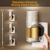 2pcs Light Led Night Plug Into Wall With Adjustable Brightness Lamps Sensor Auto