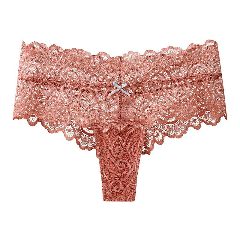 Sexy tanga do poloviny pasu Dámské spodní prádlo Vysoce kvalitní krajkové kalhotky Dámské Prodyšné spodní prádlo s tričkem Bikiny G String Kalhotky Intimní