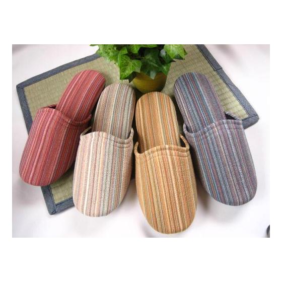 Shijira Striped Soft Slippers, Washable (S M L), Washable Slippers, Fully Washable, Made in Japan, All Seasons, Men s, Women s, Guest Slippers, Guest