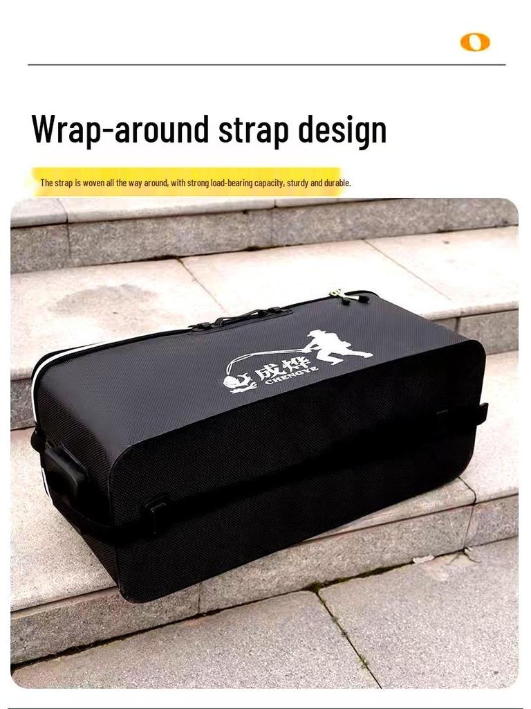 Multifunktionell EVA Förtjockad Vikbar Fiskebalja med Handtag & Axelrem