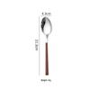 Korean Style 430 Stainless Steel Tableware Set with Imitation Wood Grain Handles: Includes Knife, Fork, Spoon, and Chopsticks