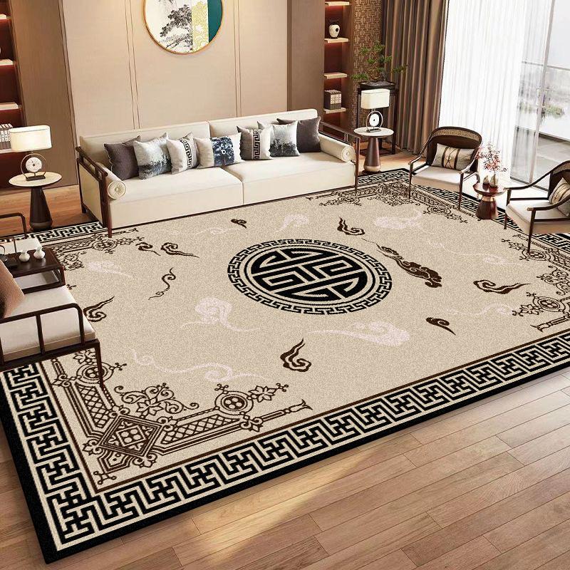 New Chinese Style Luxury Carpet Living Room Large Area Coffee Tables Non-slip Rugs Art Decoration Bedroom Washable Floor Mats