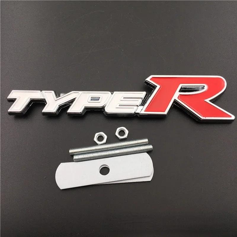 DIOSK1 Car Front Grille Trunk Badge Body Side Sticker for Honda Type-R Type-S Accord FIT Odyssey Jazz Jade Pilot City Decor Accessories