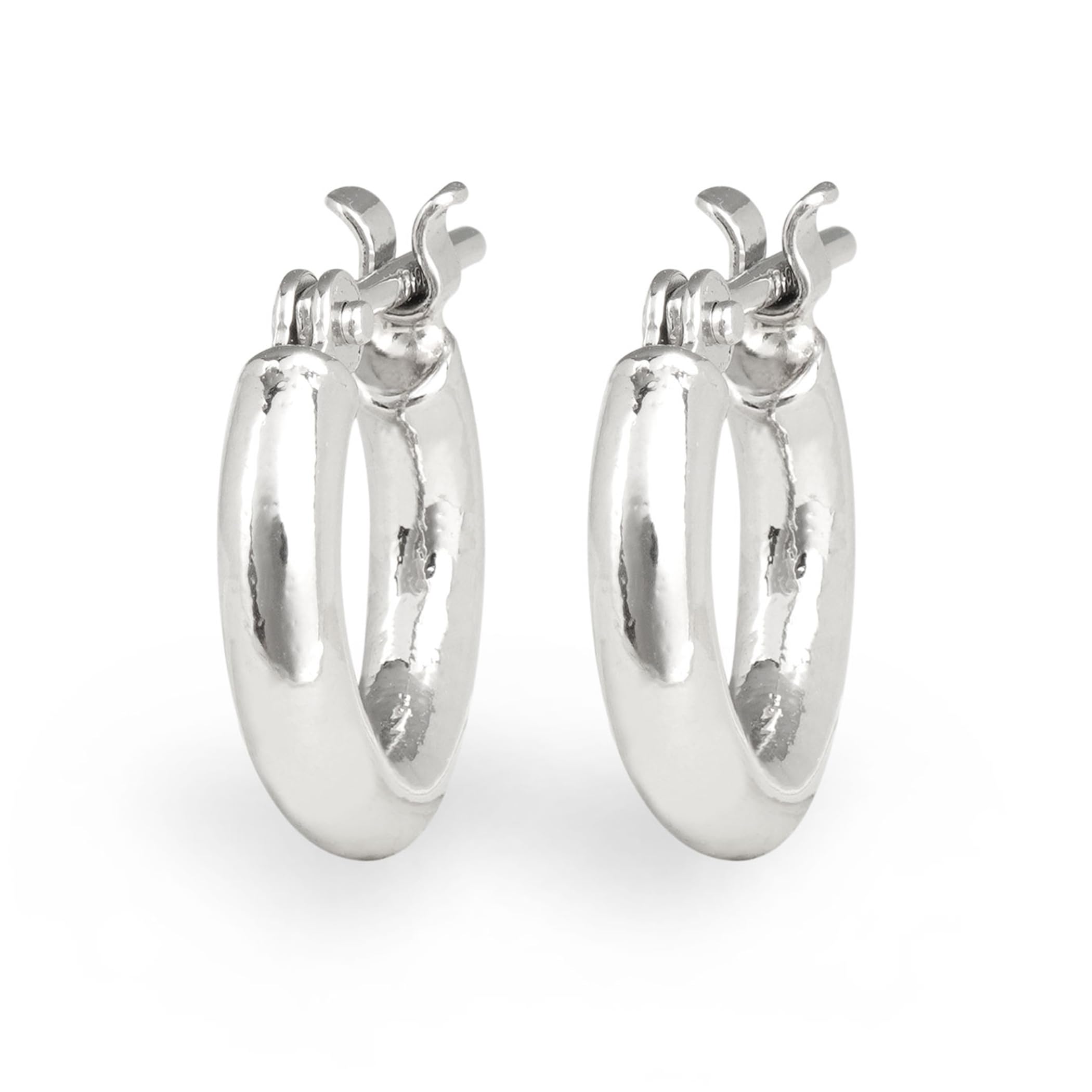 

ESTELLE [Official] Women s Hoop Earrings, Platinum, 0202-2645-0019-0000