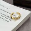 Nails Full Of Zir*****Pening Ring Medieval Vintage Dripping Oil Puppy Cute Stacked Index Finger Ring Woman