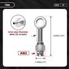 AN3 Standard Brake Line Quick Link Fitting Strong Aluminum Stress Brake Hose Fitting for Enhanced Motorcycle Safety