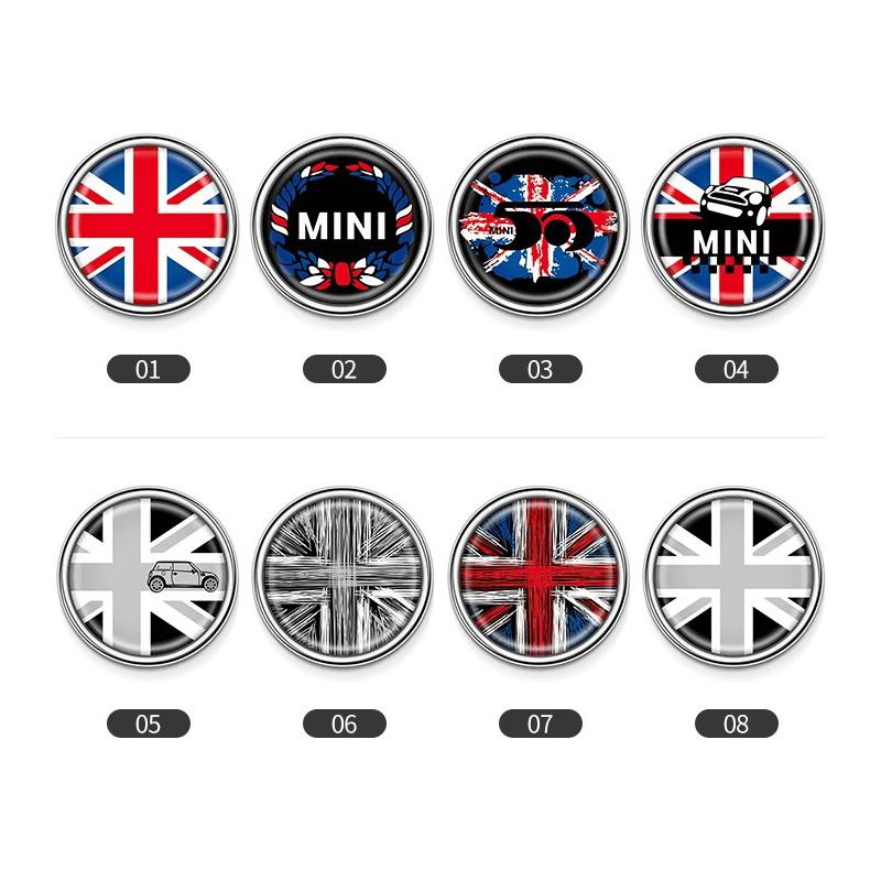 Metal Rear Adhesive Window Badge for Car 6CM for MINI COOPER JCW F56 F60 R60 R61 F60 Cooper S Countryman Paceman Decoration 1