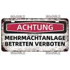Vintage Berlin City War Metal Tin Sign | Retro Store & Bar Wall Decor Poster | Home Art Plaque