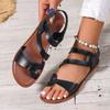 Fashion New Summer Women Slippers Flat Anti-slip Wear-resistant Retro Sandals Women Shoes Comfortable Slippers Big Size Slides Women