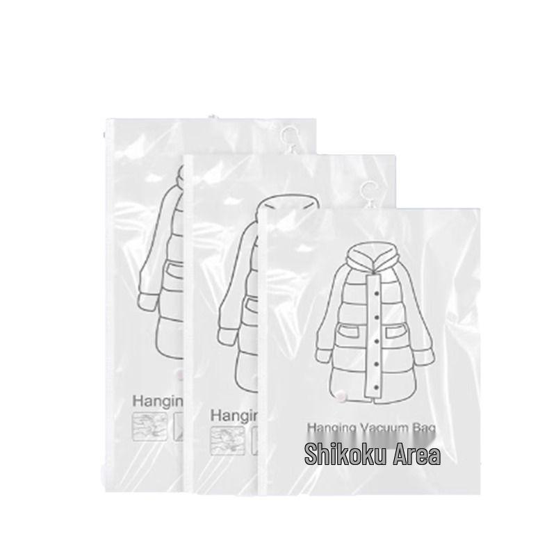 Závěsný vakuový kompresní úložný vak na oblečení a prošívané přikrývky - Černá technologie