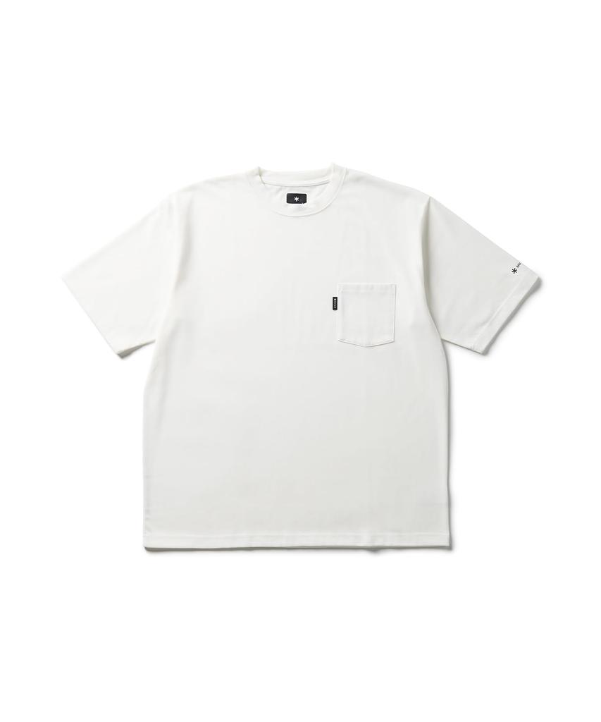 New Standard Pocket Short OFF Size M [Snow Peak] T-Shirt NSD-TS-25AU001 T-shirt, Sleeve, Men's/Women's, WHITE,