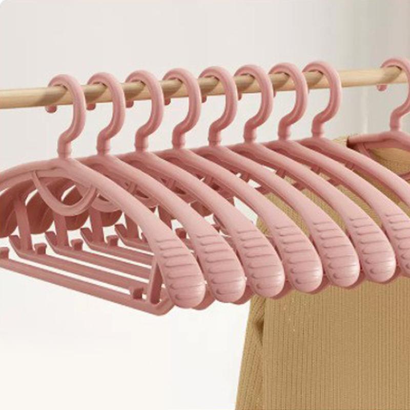 

1-50PCS Hangers Multi-Functional Wide-Shoulder Non-Slip Drying Rack Thickened Clothes Drying Support Rack Student Coats Hanger 1PC розовый
