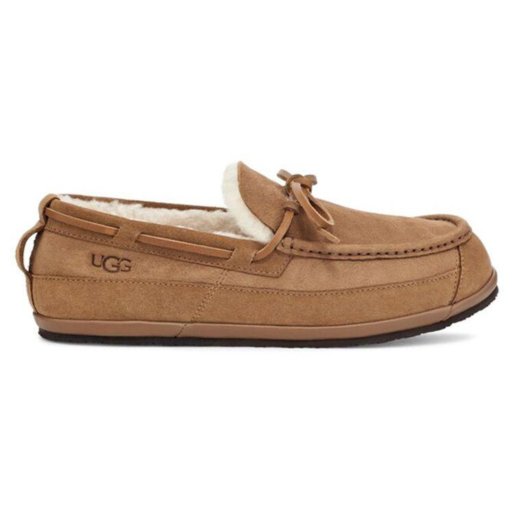 UGG Leather Casual Comfortable Flat Shoes Men Shoes Brown 1120924-CHE