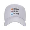 No Kings No Wars No Ice Caps Fashion  Snapback Hat For Unisex Women Adjustable Casual Headwear