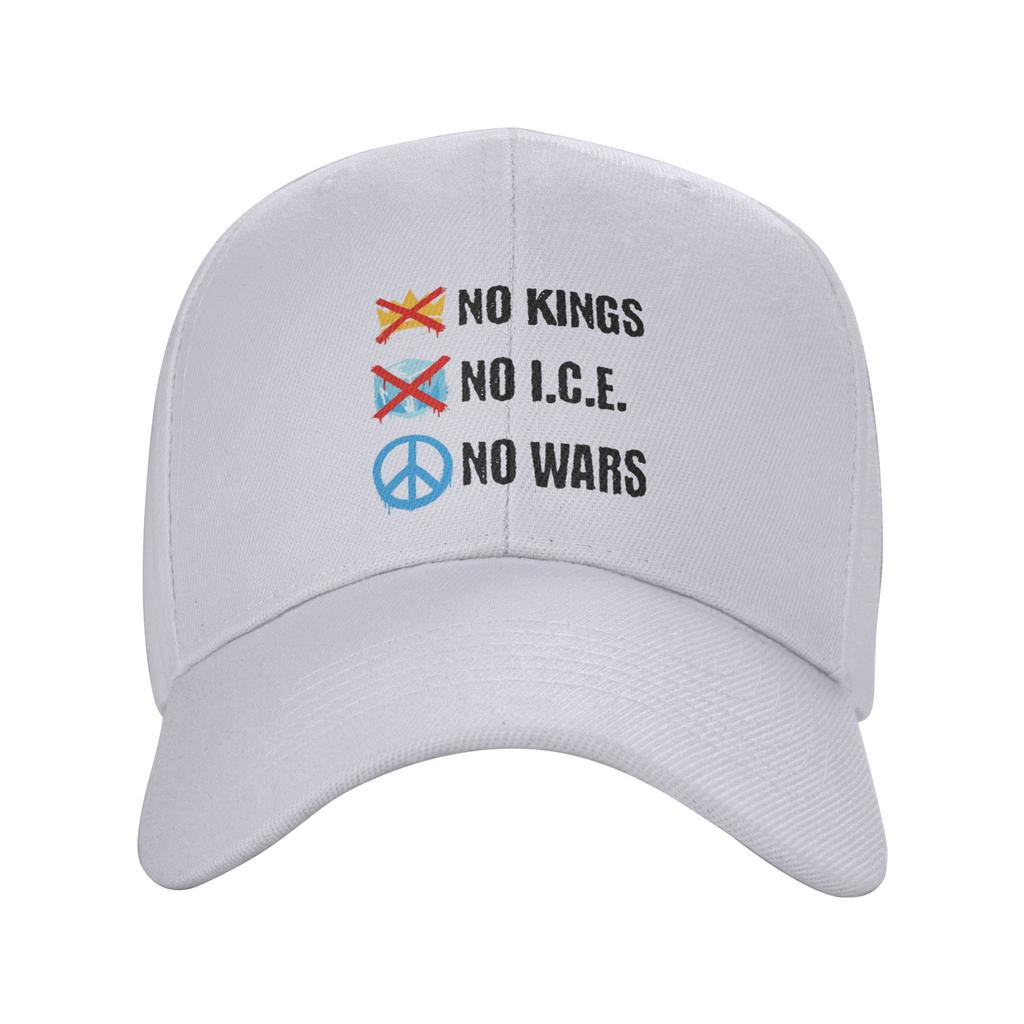 No Kings No Wars No Ice Caps Fashion Snapback Hat For Unisex Women Adjustable Casual Headwear