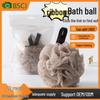 High-Grade Large Bath Sponge with Non-Dispersing Ribbon Design - Super Soft Women's Bathing Shower Ball