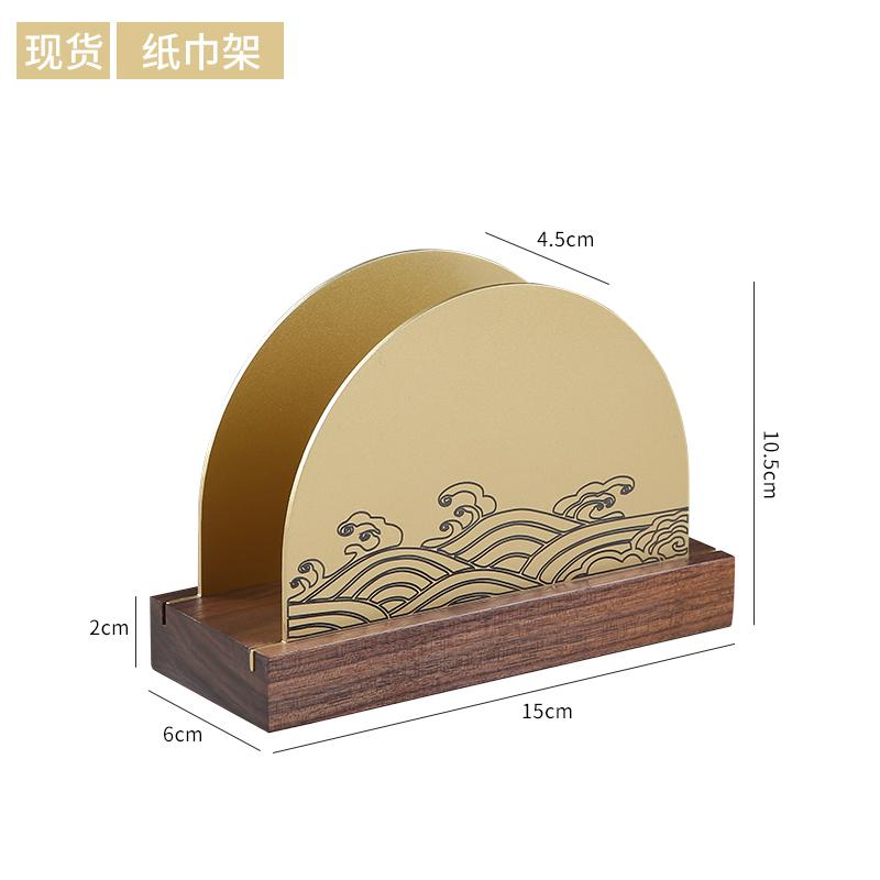 Creative modern luxury Tissue Holder Restaurant Desktop Napkin Paper Rack Kitchen Accessories Ornaments Organizer Dispenser