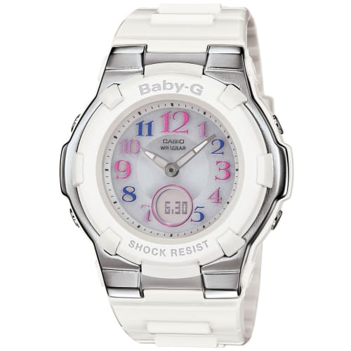 Casio Baby-G Radio-Controlled Solar Watch BGA-1100GR-7BJF Women's White