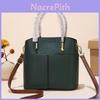 Bolsa de PU para Mulheres com Design de Retalhos e Fechamento com Zíper para Uso Diário