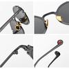 Brand Mens Womens Luxury Gold Metal Designer Sunglasses Oval Round Gothic Sunglasses Retro Vintage Steam Punk Sunglasses
