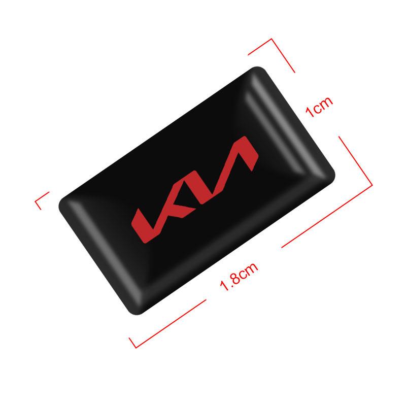 Volante Piccolo in Fibra di Carbonio Adesivi 3D Logo Auto Per Kia Ceed Sorento Sportage Niro Optima Picanto Rio Morning Forte K8