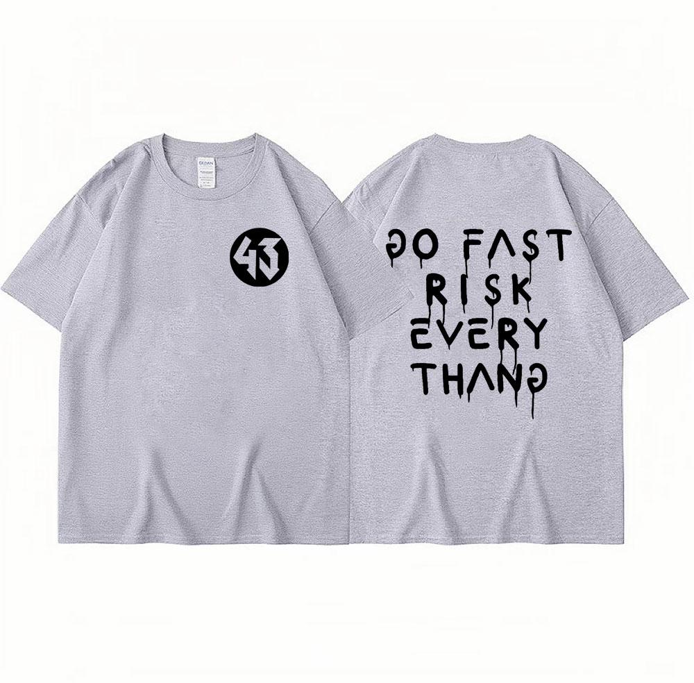 Ken Block Bokstavstryck Herr T-shirt Sommarmode Ken Block 43 Samma Stil T-shirt Män Kvinnor Lös Kortärmad Oversized T-shirt