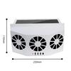 Autoventilator, 3 Kühlerventilatoren, solarbetriebene Kühlung, Entlüftung, Abluft, tragbar, sicher, automatischer Ventilator