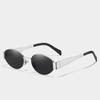 Round Frame Sunglasses for Women Fashion Decor Street Photo Eyewear